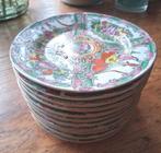 11 Chinese porselein bordjes. Servies gebaksbordjes., Ophalen of Verzenden