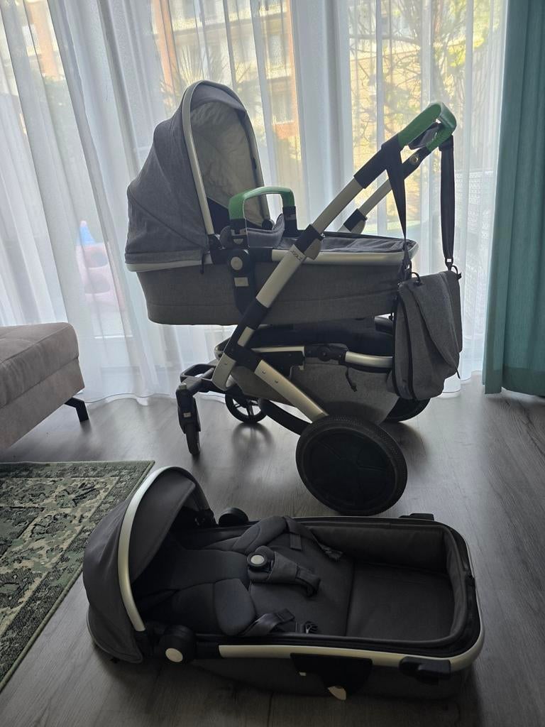 Joolz Geo tailor gris met uitbreidingsset, Gebruikt, Combiwagen, Verstelbare duwstang, Ophalen