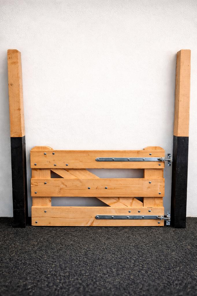 Robuuste Douglas Tuinpoort – Maatwerk, Robuust Landhek, Ophalen, 100 tot 150 cm, 100 tot 150 cm, Nieuw