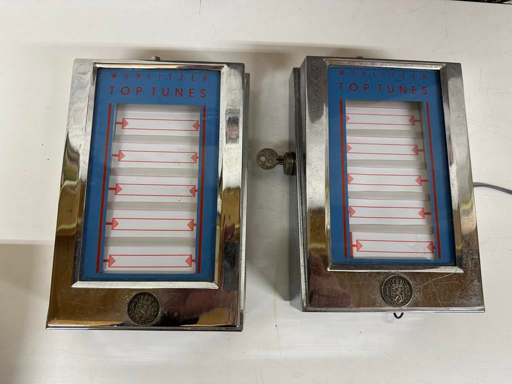2 wurlitzer wallboxen, Ophalen of Verzenden, Zo goed als nieuw, Voor 1950, Wurlitzer
