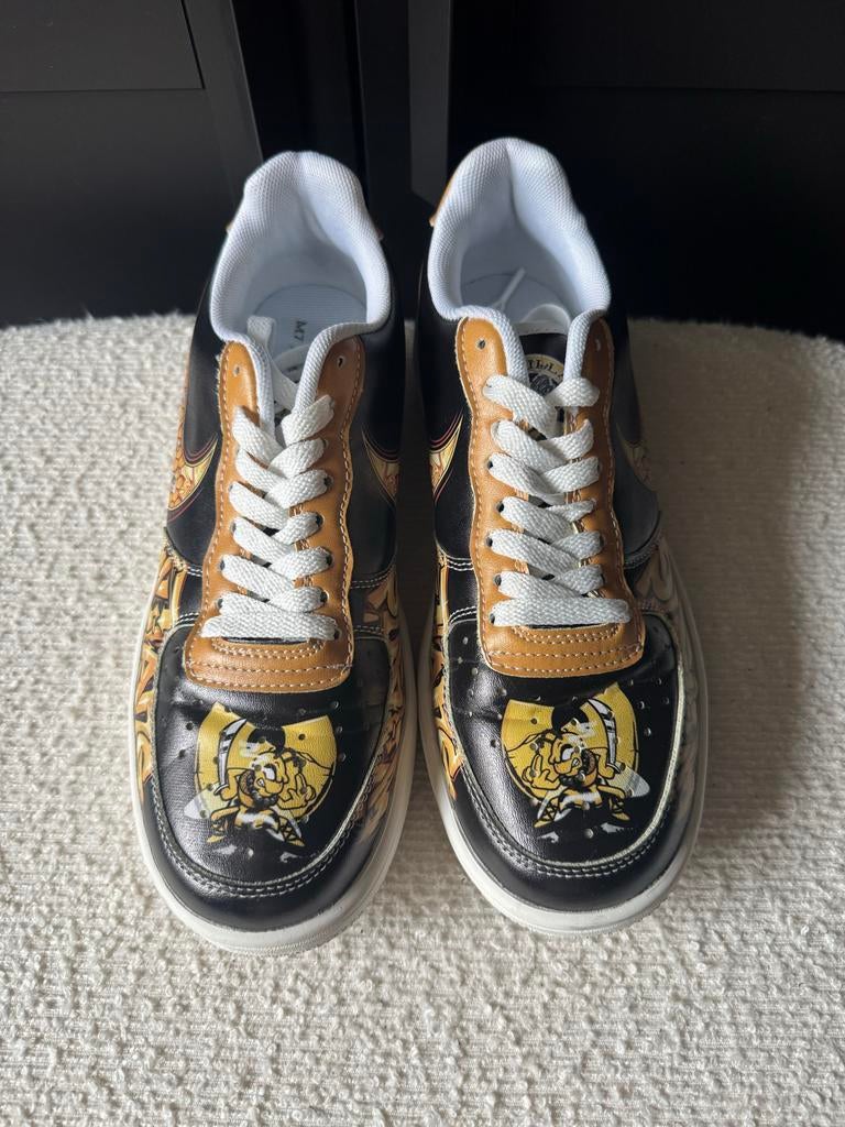 WU-TANG Killa Bees Sneakers - Zwart/Goud - Maat 40, Ophalen of Verzenden, Gedragen, Zwart, Sneakers of Gympen