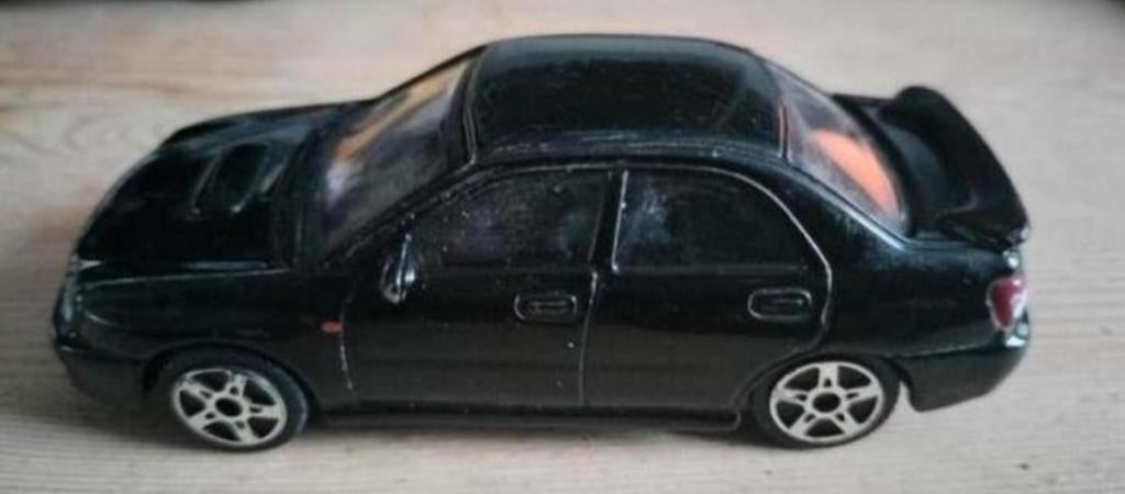 Subaru Impreza wrx sti 1/43 burago, Ophalen of Verzenden, Gebruikt, Auto, Overige merken