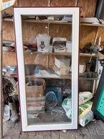 Hardhouten fabrieksraam met HR++ glas 590x1590, Ophalen, Minder dan 75 cm, Raamkozijn, Nieuw