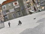 Vroege ansichtkaart van het Scheffersplein in Dordrecht , Ophalen of Verzenden, Voor 1920, Gelopen, Zuid-Holland