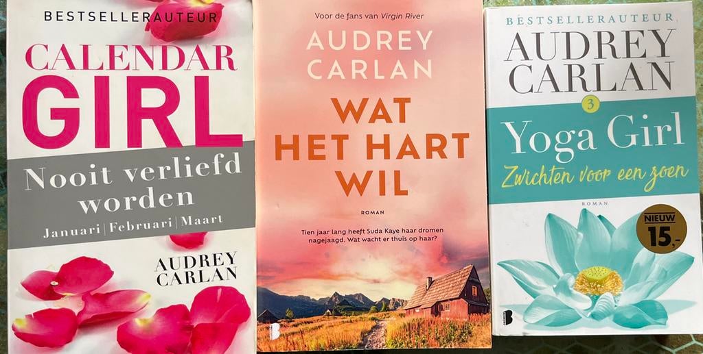 Audrey Carlan, oa wat het hart wil, yoga girl, Boeken, Ophalen of Verzenden, Zo goed als nieuw, Nederland