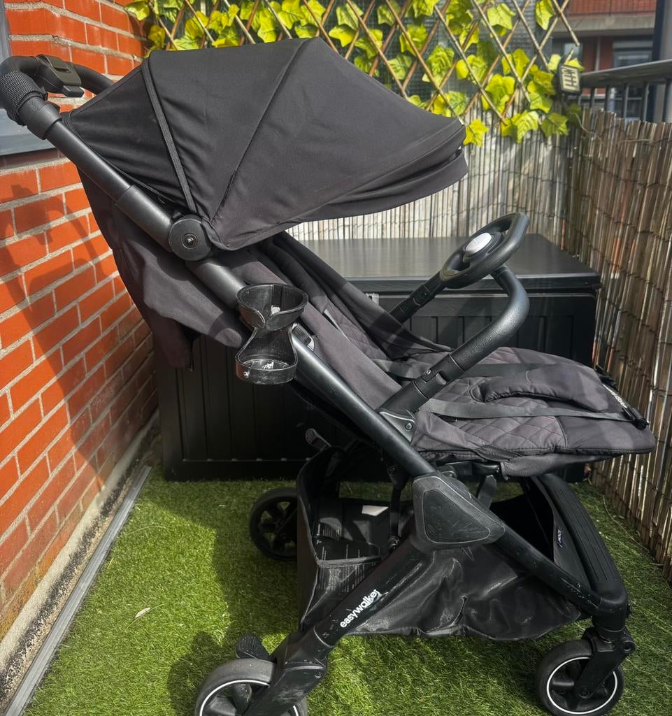 Easywalker Jackey Buggy Shadow Black, Kinderen en Baby's, Buggy's, Ophalen, Gebruikt, Verstelbare rugleuning
