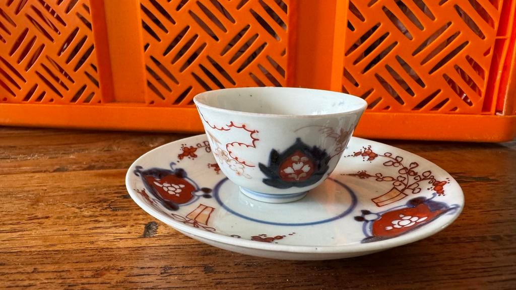 Antiek Japans Imari kop en schotel, Ophalen