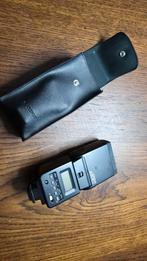 Canon Speedlite 430EZ flitser + hoes voor EOS camera, Ophalen of Verzenden, Gebruikt, Canon, Kantelbaar