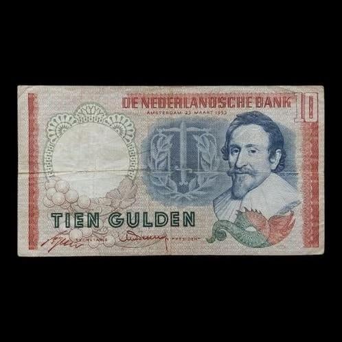 Bankbiljet / Nederland / 10 Gulden / 23 maart 1953 / 2 Lett., Postzegels en Munten, Bankbiljetten | Nederland, Verzenden, 10 gulden