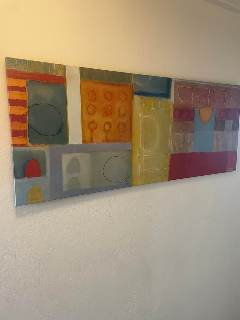 Schilderij abstract, Antiek en Kunst, Kunst | Schilderijen | Abstract, Ophalen