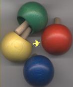 tollen hout omkeertol springtol dikbuiktol motoriek, ., Overige typen, Nieuw, Ophalen of Verzenden