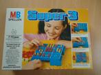 Super 3, MB spel, 3x boter kaas en eieren om 1x te winnen, Hobby en Vrije tijd, Gezelschapsspellen | Bordspellen, Een of twee spelers