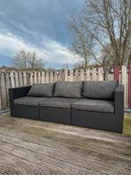 Loungebank voor buiten met kussens - 2.40m, Ophalen, Kunststof, Gebruikt, 3 zitplaatsen