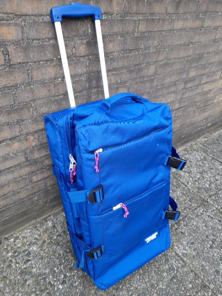 Weekend - rol tas kleur Blauw, Sieraden, Tassen en Uiterlijk, Tassen | Reistassen en Weekendtassen, Ophalen, Blauw, 60 tot 80 cm