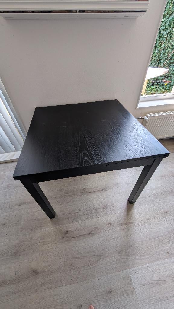 IKEA Bjursta uitschuifbare eettafel (2–6 personen), Ophalen, Gebruikt, Zwartbruin, modern, 50 tot 100 cm