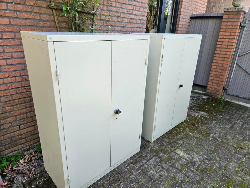 2x Drentea Emmen archiefkasten / ordnerkasten - werkplaats, Ophalen, Gebruikt, 100 tot 150 cm, Meerdere deuren