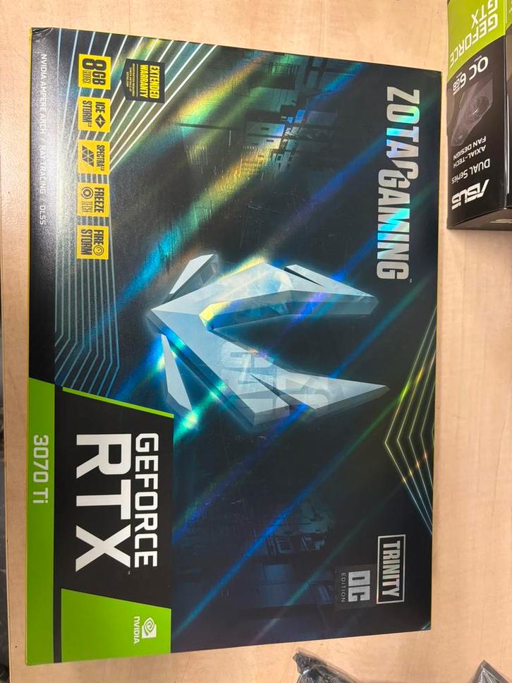 Geforce RTX 3070 ti zotac gaming trinity oc 8gb, Computers en Software, Videokaarten, Zo goed als nieuw, PCI-Express 4.0, GDDR6