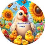 L1629 icing frosting kip kuikens 19cm eetbare taart print, Ophalen of Verzenden, Nieuw, Taarten, Versiering