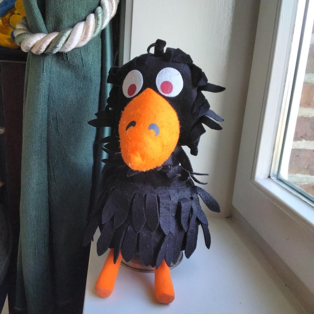 Grote fabeltjeskrant handpop meneer de raaf, Ophalen of Verzenden, Gebruikt, Overige typen