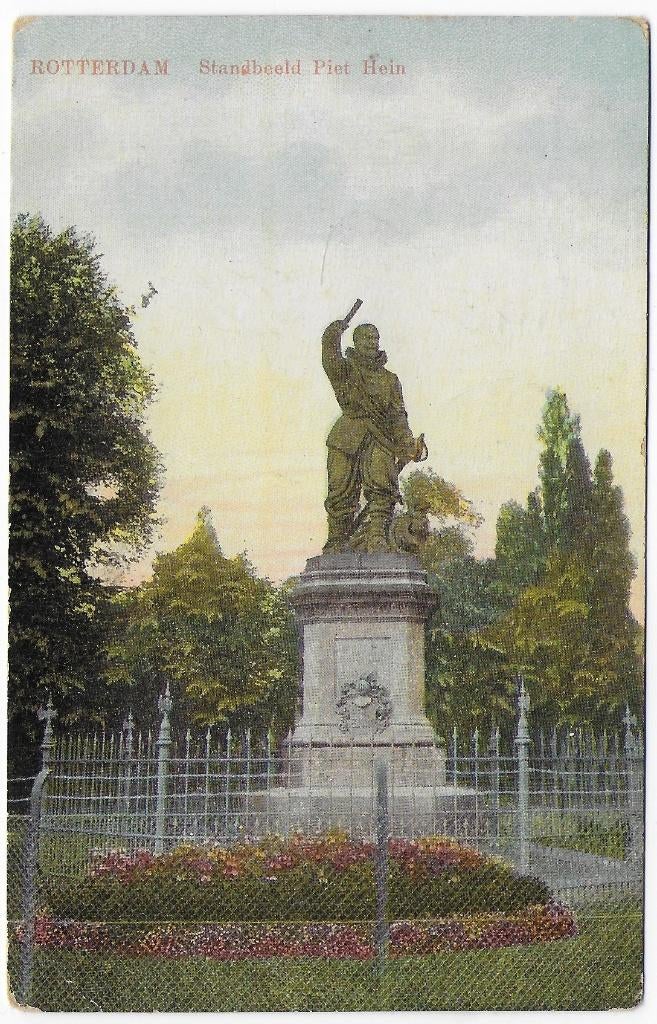 Rotterdam Piet Hein Ansichtkaart Uit 1918 ( B6749), Ophalen of Verzenden, Voor 1920, Gelopen, Zuid-Holland