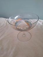 Elegante glazen schaal op voet - 18x20 cm, Ophalen of Verzenden