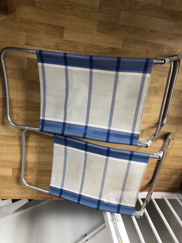 Twee Duckdalf voetensteunen, Ophalen, Gebruikt