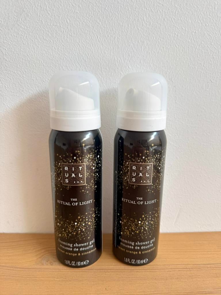 Nieuw Rituals of Light mini douche foam 50ml 4x, Verzenden, Nieuw, Bad & Douche