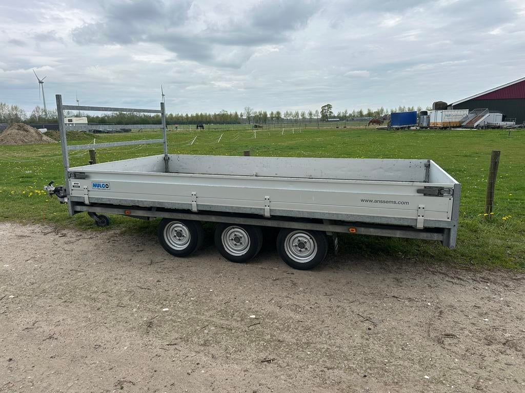 Super tridem drieas plateau aanhanger !!, Ophalen of Verzenden, Zo goed als nieuw