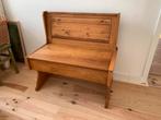 Stevige houten klepbank, Antiek en Kunst, Antiek | Meubels | Stoelen en Banken, Ophalen of Verzenden