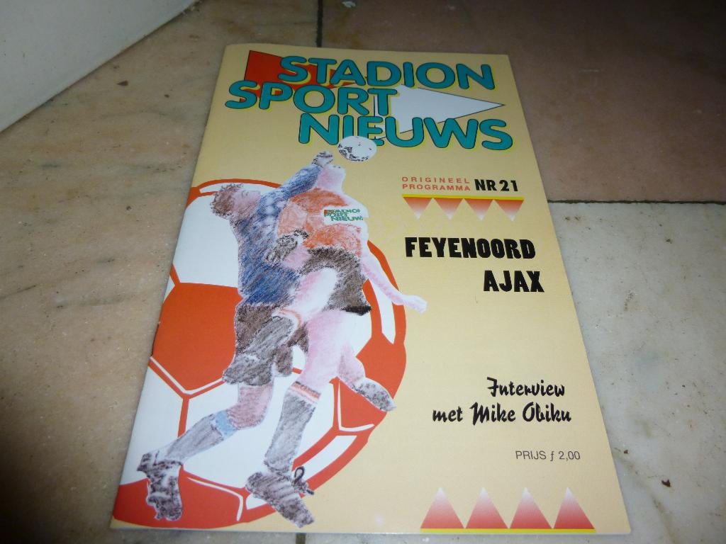 programma boekjes Feyenoord-Ajax uit en thuis, Verzenden, Zo goed als nieuw, Feyenoord, Overige typen