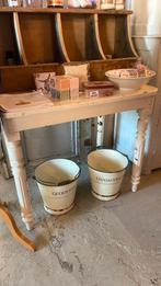 Brocante witte tafel, Ophalen, Tante, Tante, Zo goed als nieuw