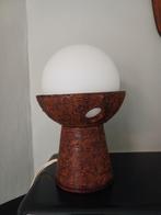 Keramiek tafellamp - Vintage jaren 60-70, Brutalistisch Vintage, Gebruikt, Ophalen of Verzenden, Minder dan 50 cm