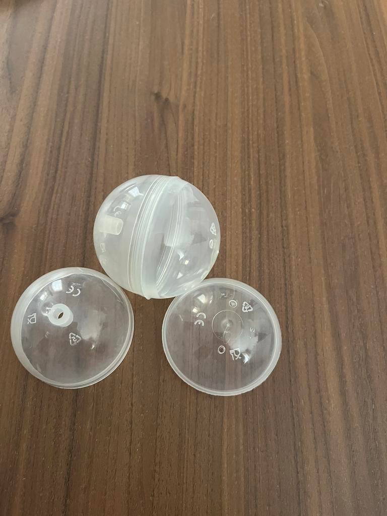 Lege speelgoed capsules 60mm - Transparant, Ophalen of Verzenden, Nieuw, Jongen of Meisje
