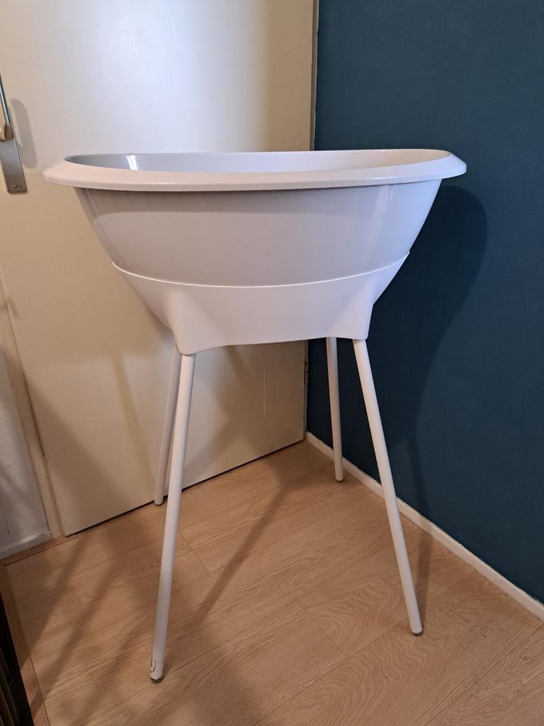 Luma Baby Badje met Standaard, Thermometer en Badinzet, Gebruikt, Badje, Standaard, Ophalen