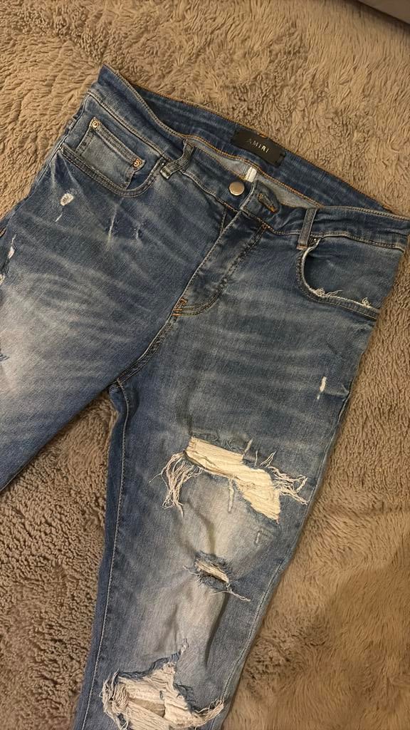 Amiri jeans maat 46, Kleding | Heren, Ophalen of Verzenden, Zo goed als nieuw, Blauw, W32 (confectie 46) of kleiner