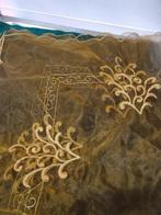 tafelkleed bruin goud vierkant [a942], Diversen, Kerst, Ophalen of Verzenden, 'T Olde Gre-j, Info@toldegrej.nl, Endepoelstraat 20f Didam