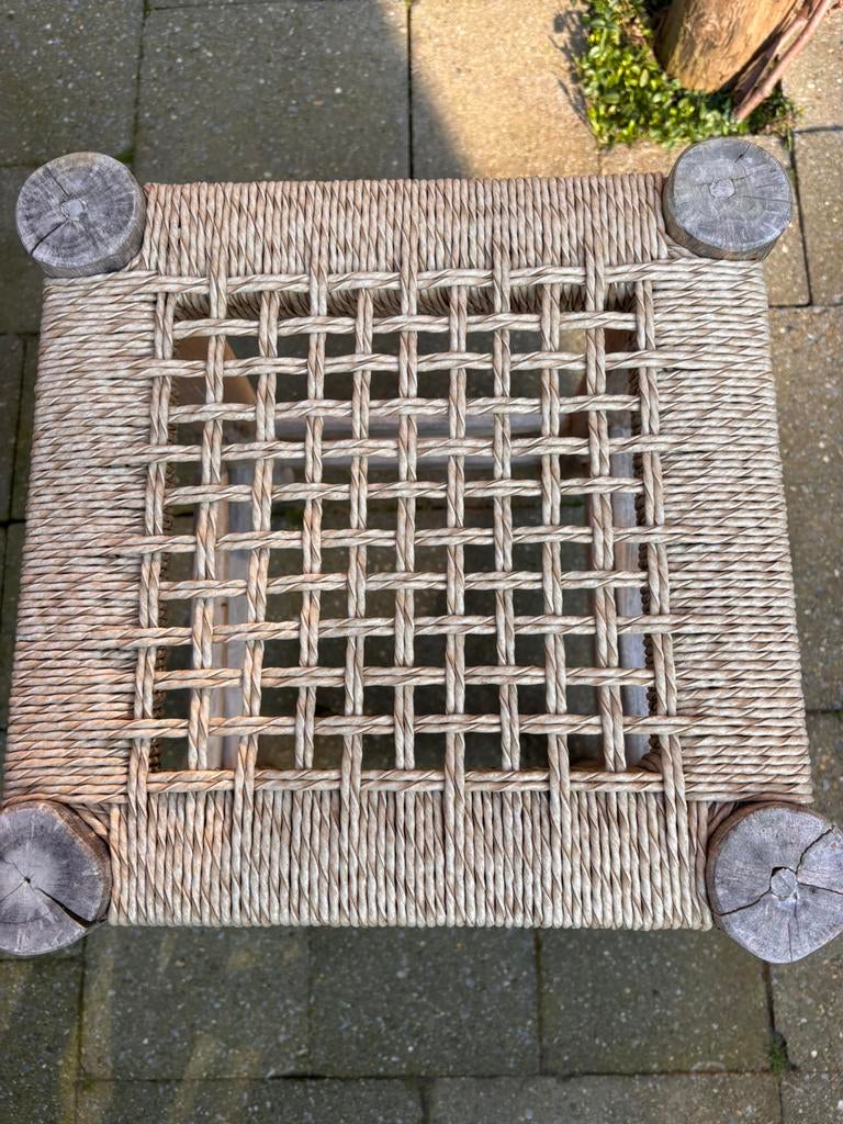 Supermooie kruk van het merk Ibiza Outdoor, Ophalen, Zo goed als nieuw, Hout