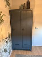 Woood 2-deurs kledingkast - grijs, Ophalen, Gebruikt, 50 tot 100 cm, 150 tot 200 cm
