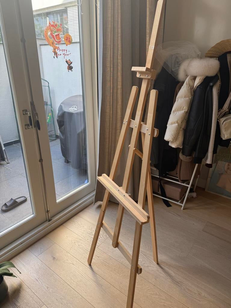 Houten schildersezel - wooden painters eazel, Hobby en Vrije tijd, Schilderen, Ophalen, Gebruikt, Ezel