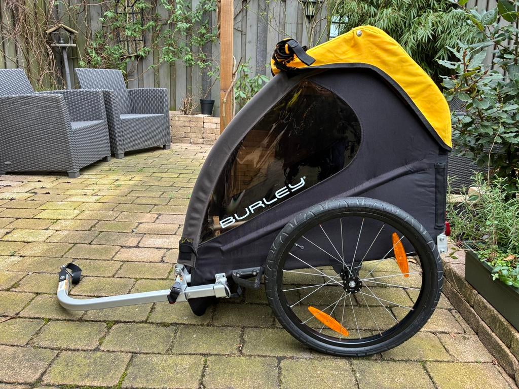 Burley bee single fietskar/kinderkar, Fietsen en Brommers, Fietsaccessoires | Aanhangers en Karren, Zo goed als nieuw, Kinderkar