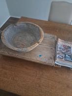 Houten Bak met houten dienblad/onderzetter, Huis en Inrichting, Ophalen, Gebruikt, Overig