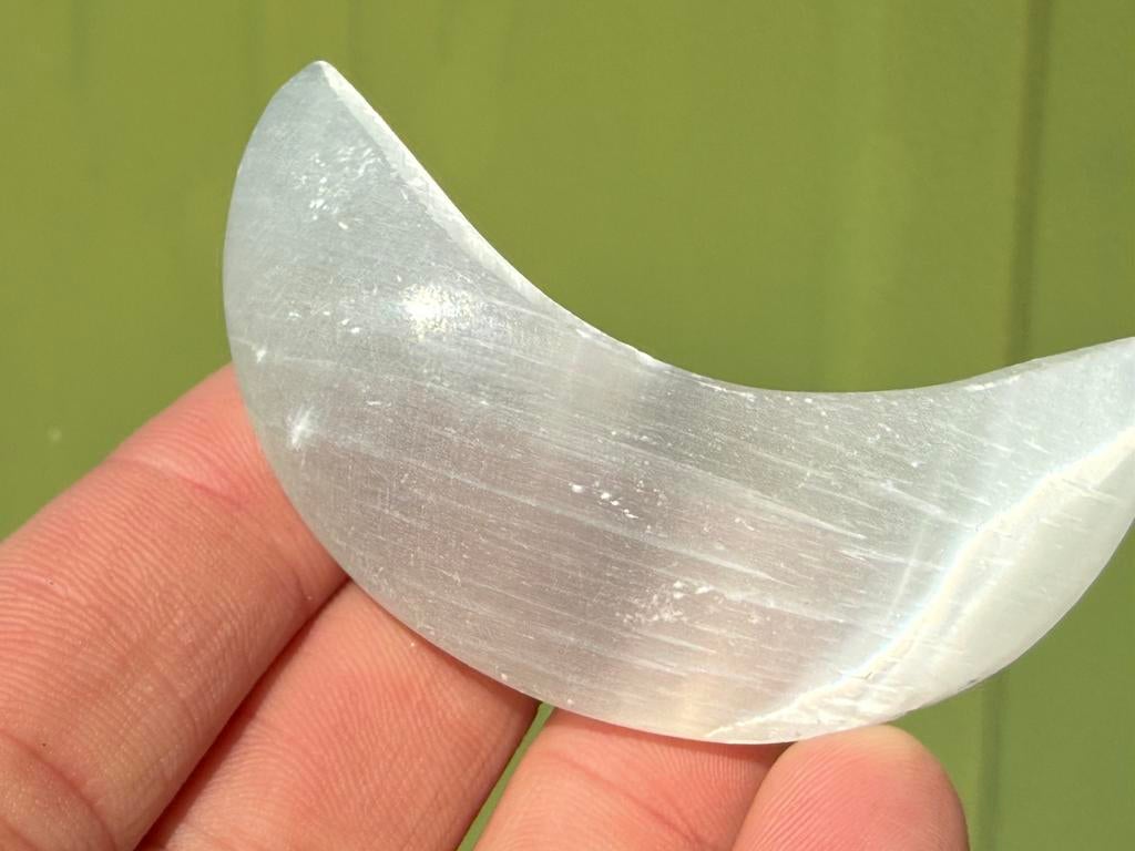 Witte Seleniet maan satijnspaat  mineralen, Ophalen of Verzenden, Mineraal