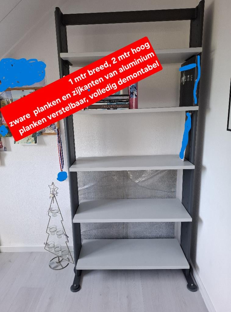 boekenkast, Ophalen, Met plank(en), Gebruikt, 50 tot 100 cm