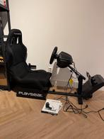 Playseat evolution met Thrustmaster stuur en pedalen, Spelcomputers en Games, Ophalen, 1 speler, Racen en Vliegen, Zo goed als nieuw