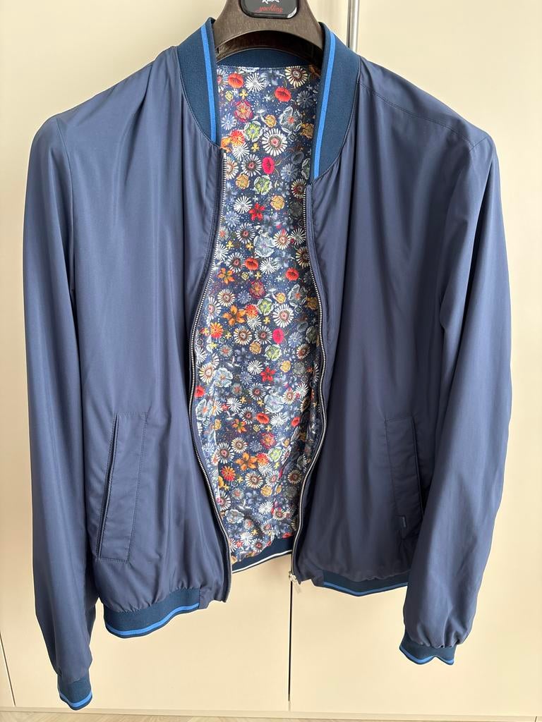 Paul And Shark Jas L - Z.g.a.n. - Omkeerbaar, Kleding | Heren, Ophalen of Verzenden, Zo goed als nieuw, Maat 52/54 (L), Blauw