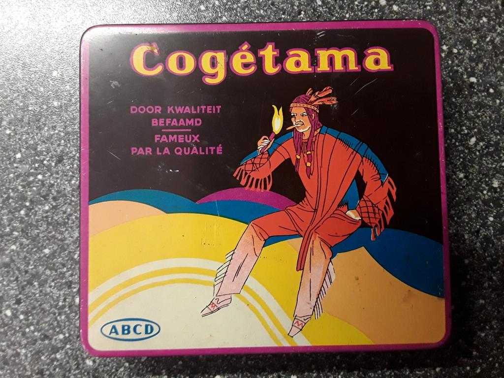 Cogétama sigarenblikje jaren 50. Deukvrij., Ophalen of Verzenden, Overige