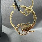 Gouden Oorbellen | 18k | 6,66g | creool met kreeft | 406620, Sieraden, Tassen en Uiterlijk, Oorbellen, Ophalen of Verzenden, Zo goed als nieuw