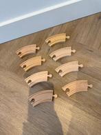 ZGAN 8x Brio houten trein korte bocht spoor delen 33337 set, Ophalen of Verzenden, Zo goed als nieuw