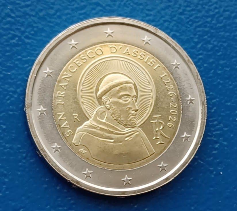 Italië 2 Euro Francesco d'Assisi - 2026 UNC, Verzenden, Italië, 2 euro, Losse munt