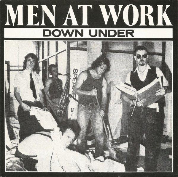 Men at work - Down under (vinyl single), Cd's en Dvd's, Vinyl Singles, Gebruikt, Verzenden, 7 inch, Single
